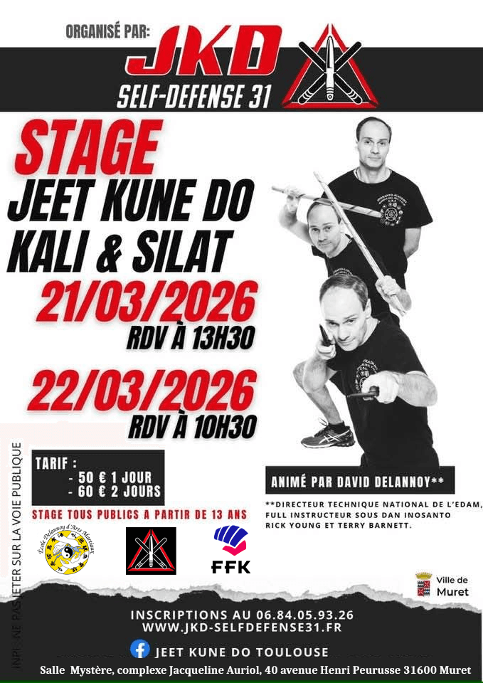 🌱 Stage de printemps - Jeet Kune Do Kali & Silat