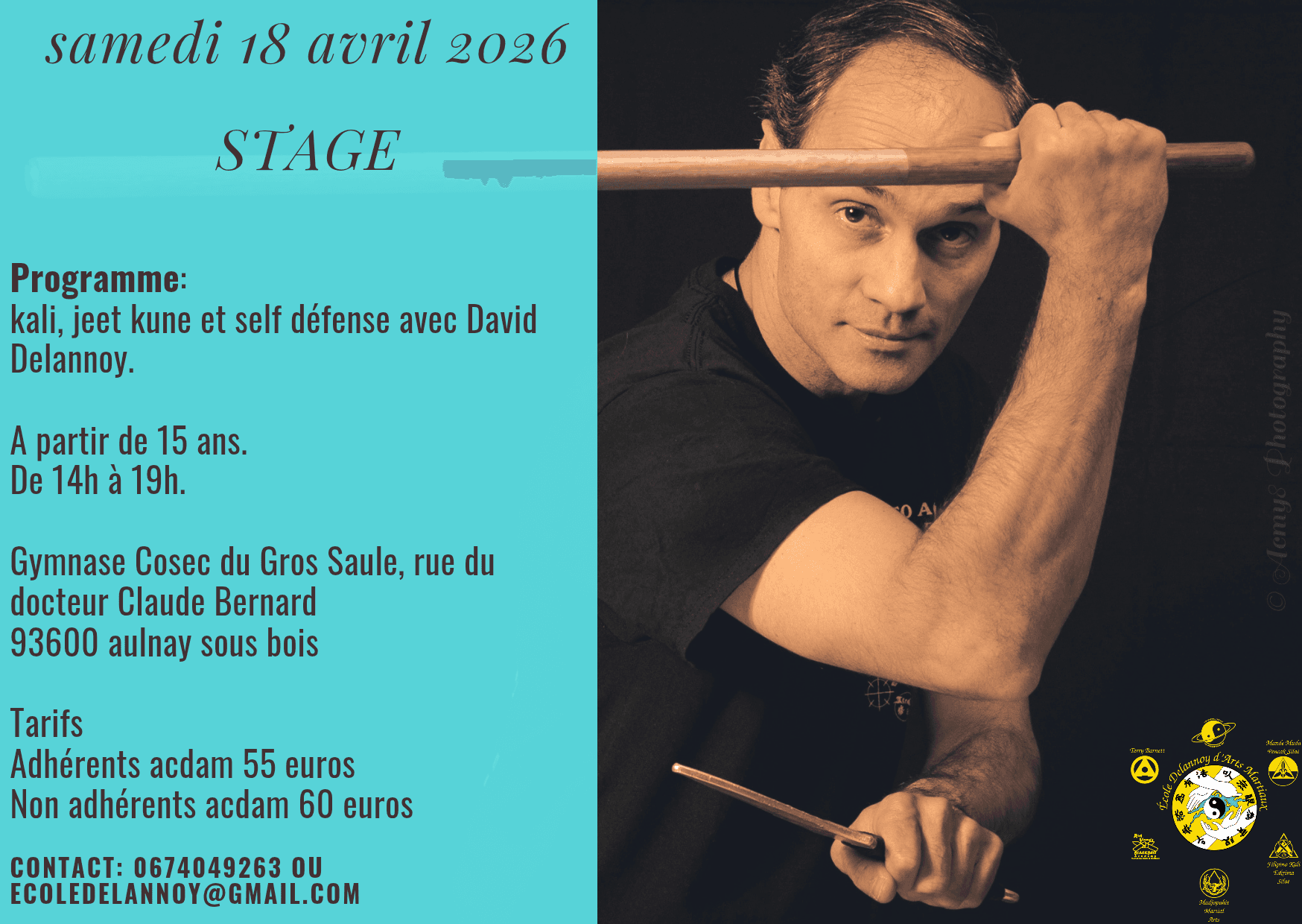 Stage Kali – Jeet Kune Do – Self-Défense